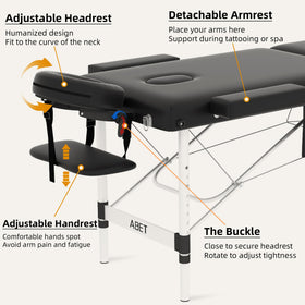 ABET massage table in spa setting enabling efficient salon workflow