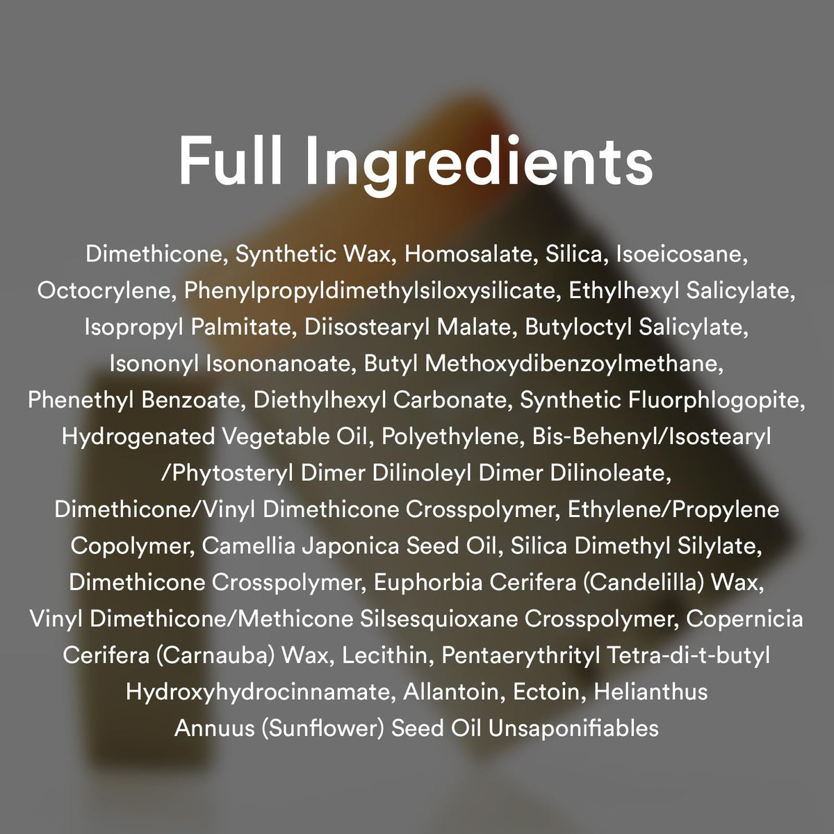 abib sunstick label close-up with directions and SPF50+ information benefit