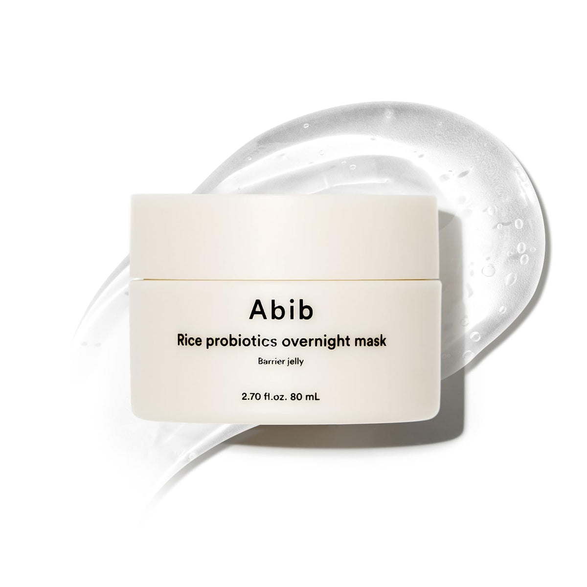 Abib barrier jelly front packaging showing jar and label, clear product benefit