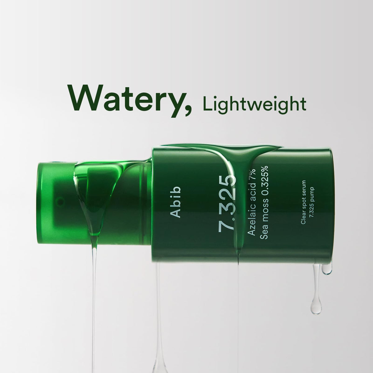 Abib clear spot serum in bathroom routine showing layering under moisturizer