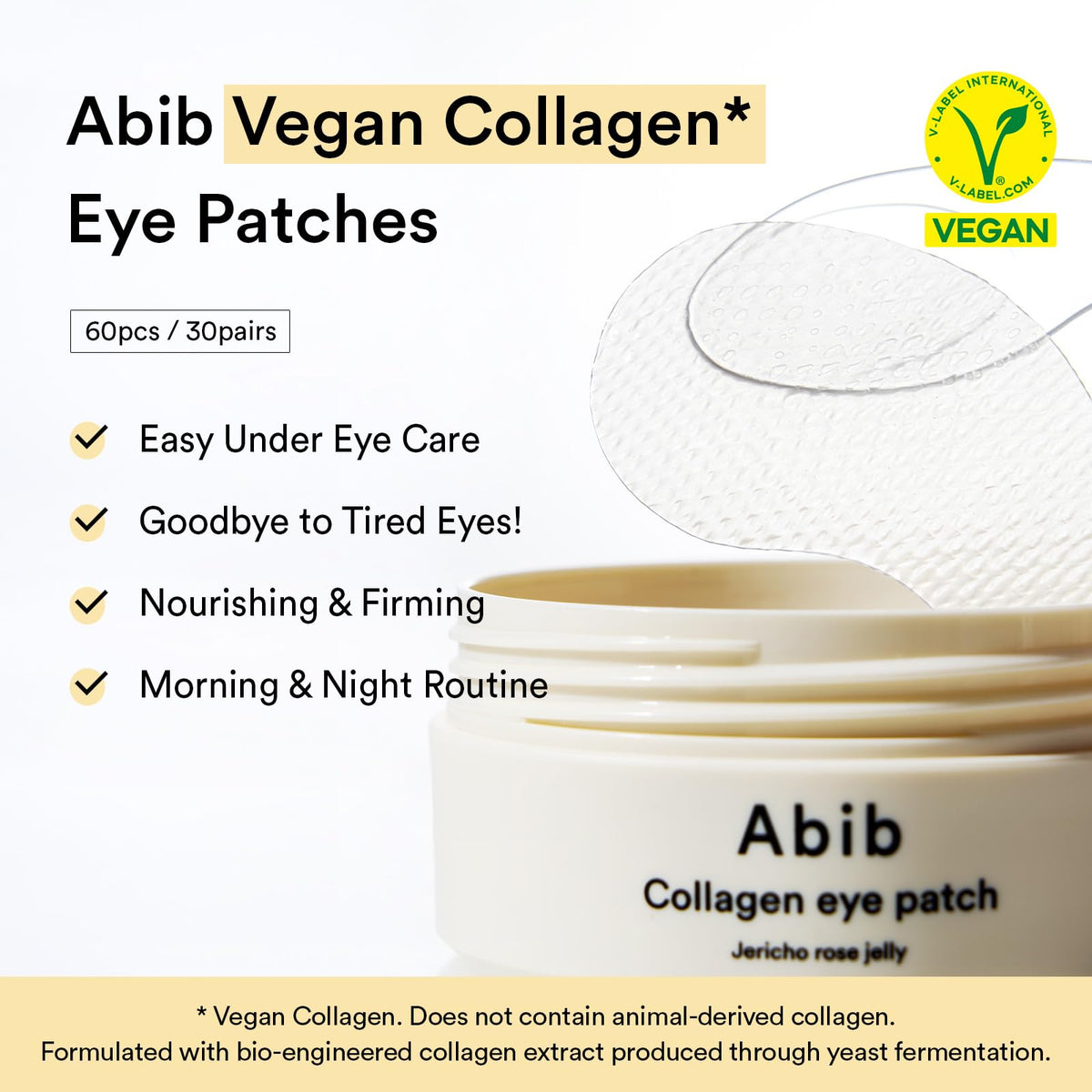 Abib open kit with patches jar and eye cream visible for convenience
