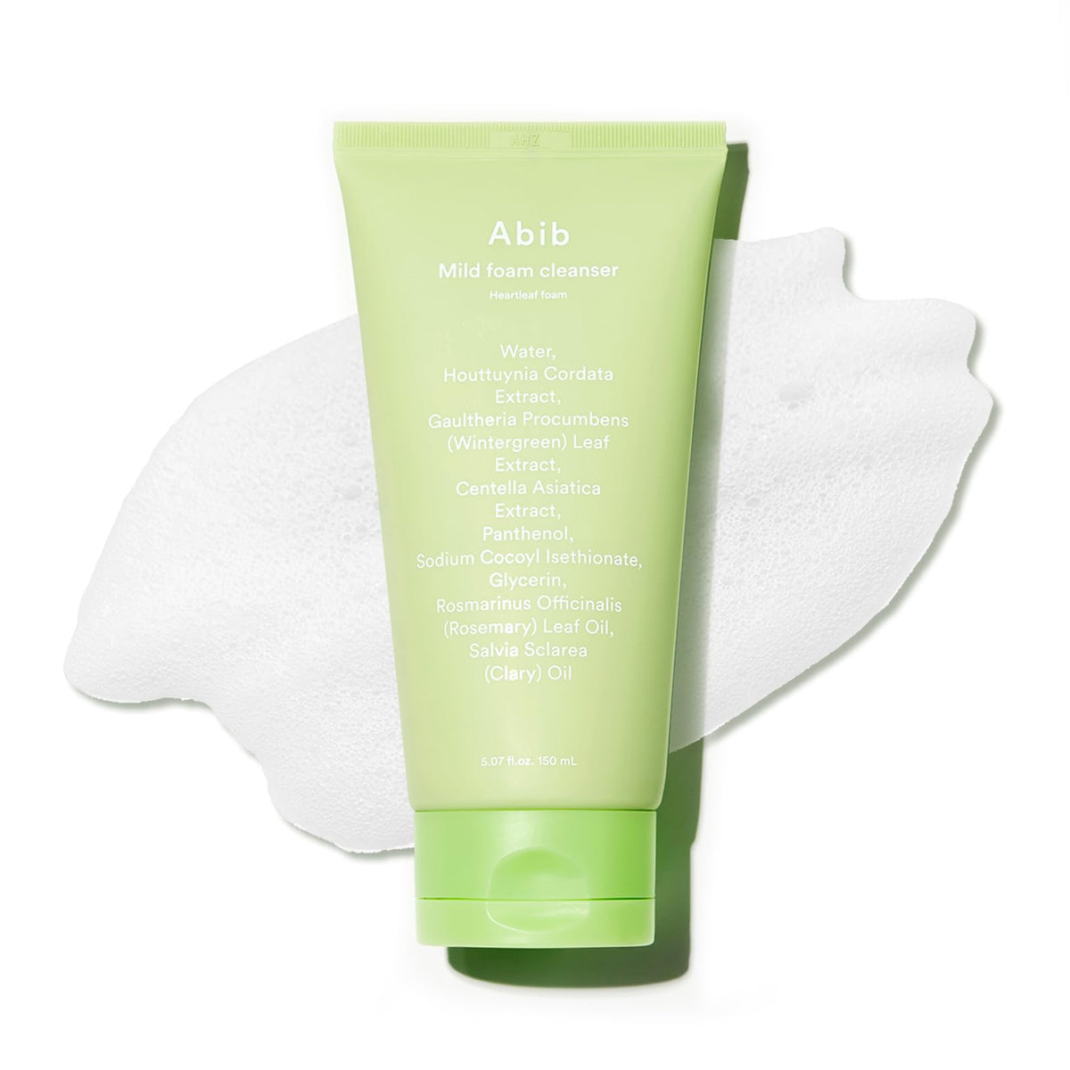 Abib front packaging showing cleanser bottle and label, calming low‑pH benefit