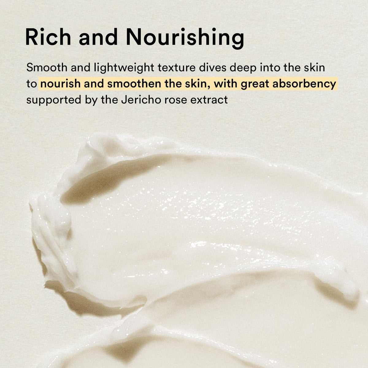 Abib Jericho Rose cream beside a ruler indicating 2.53 fl oz size and travel practicality