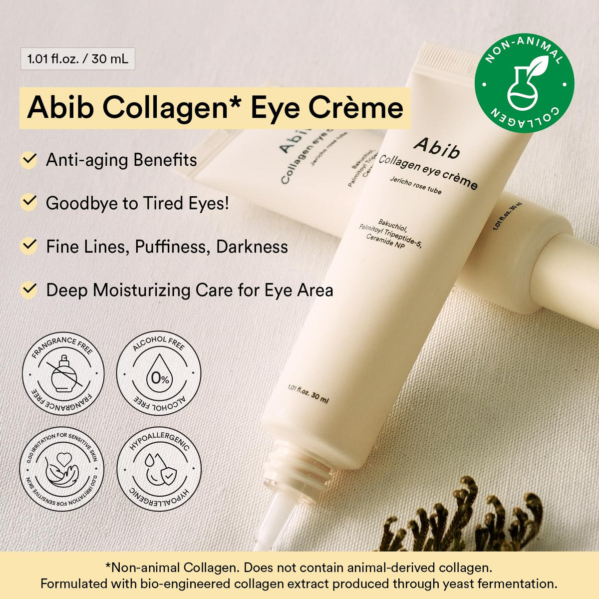 Abib creamy texture close-up showing fast-absorbing, lightweight finish