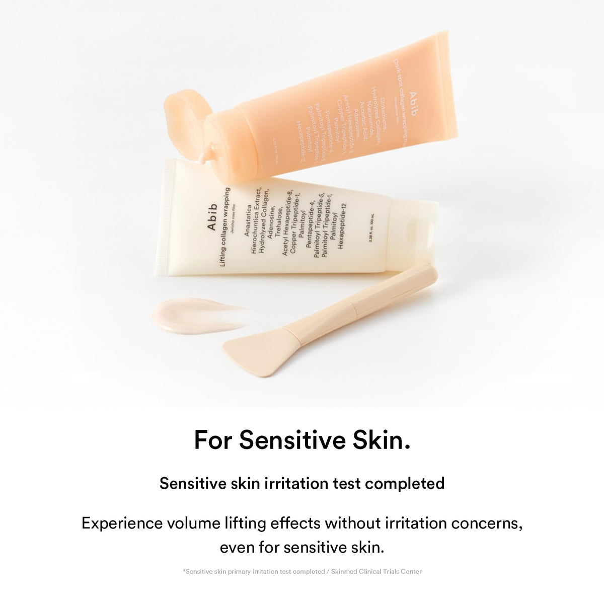 Abib label close-up showing key actives like glutathione and niacinamide