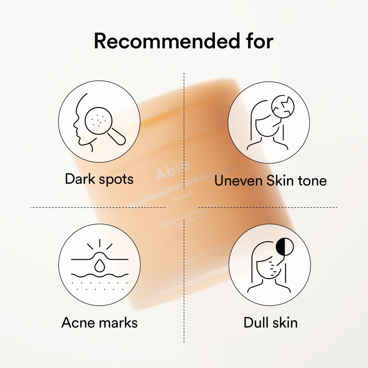 Abib label ingredient list highlighting glutathione niacinamide presence