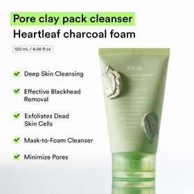 Abib label ingredients detail highlighting actives like charcoal and heartleaf for transparency benefit