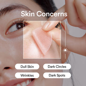 Abib open box revealing jelly-textured patches with glow for soothing effect