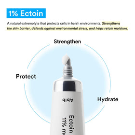 Abib tube open with cream dispensed showing easy controlled application