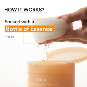 Abib pad in hand demonstrating convenient disposable use and portability