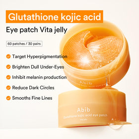 Abib patch applied under eye demonstrating targeted coverage