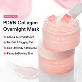 Abib jar open revealing jelly texture for overnight hydration