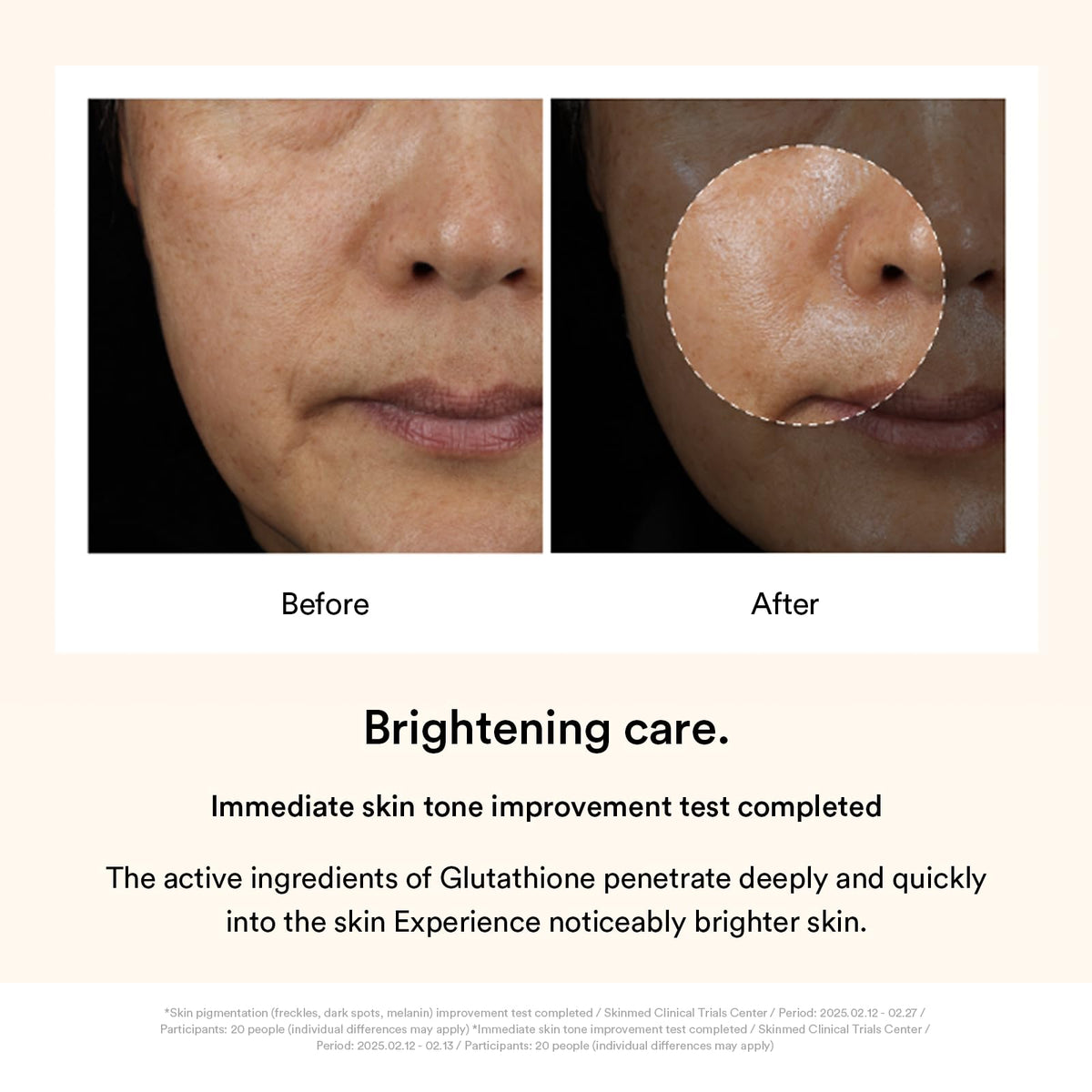 Abib peel-off mask being removed to reveal brighter-looking skin