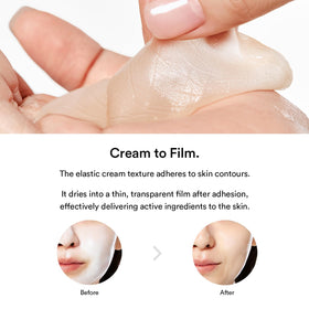 Abib peel-off moment in morning revealing refined pores and glow