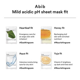Abib ten masks stacked to show quantity and ready-to-use single doses