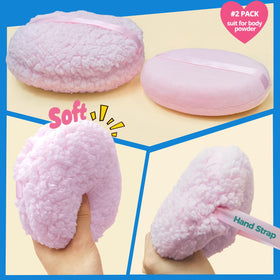 ABOLINE puff held in hand to show scale and easy handling