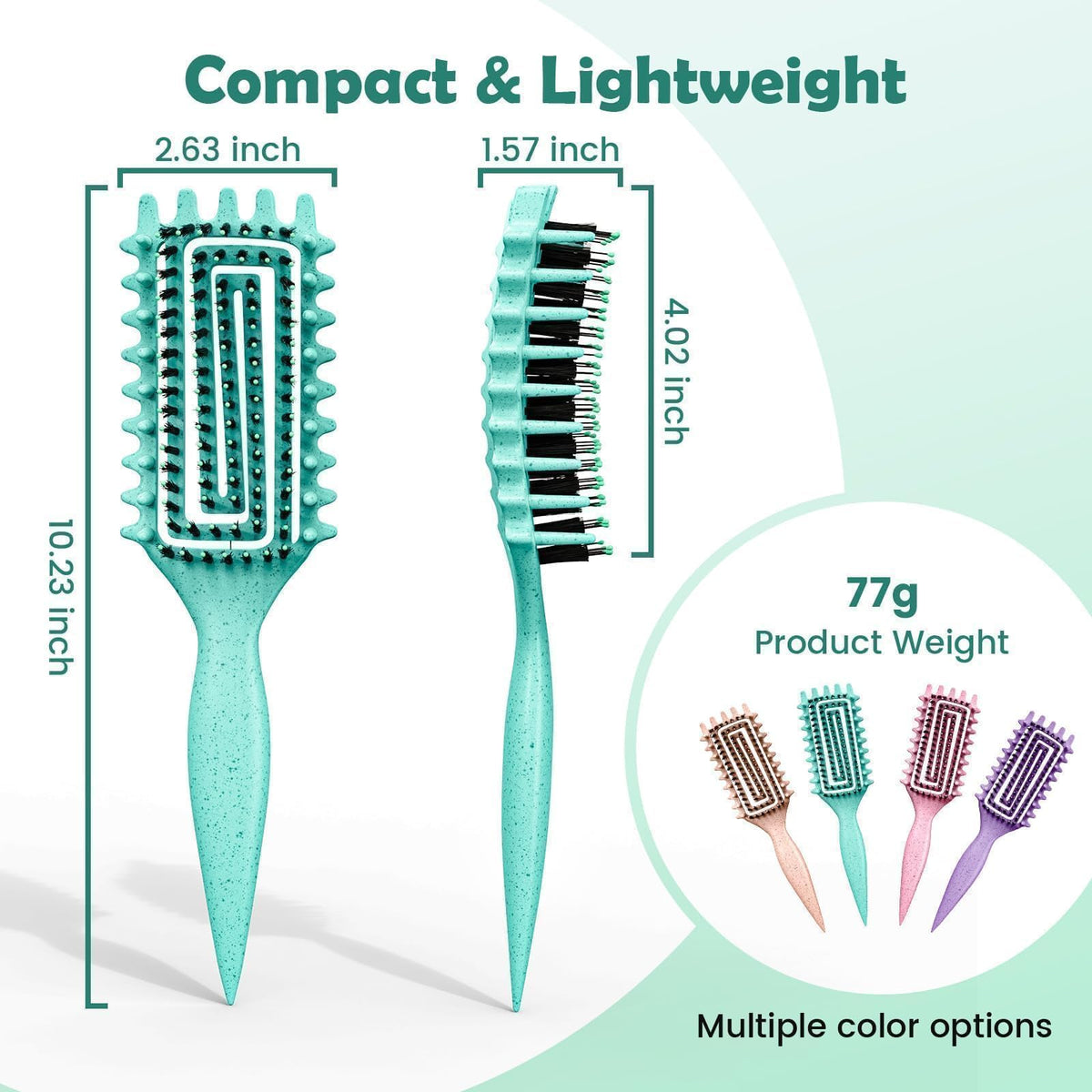 ABOYOY brush held in hand demonstrating compact size and control