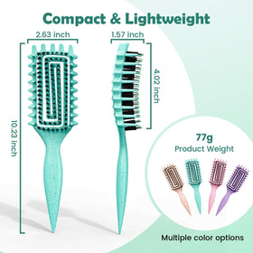 ABOYOY brush held in hand demonstrating compact size and control