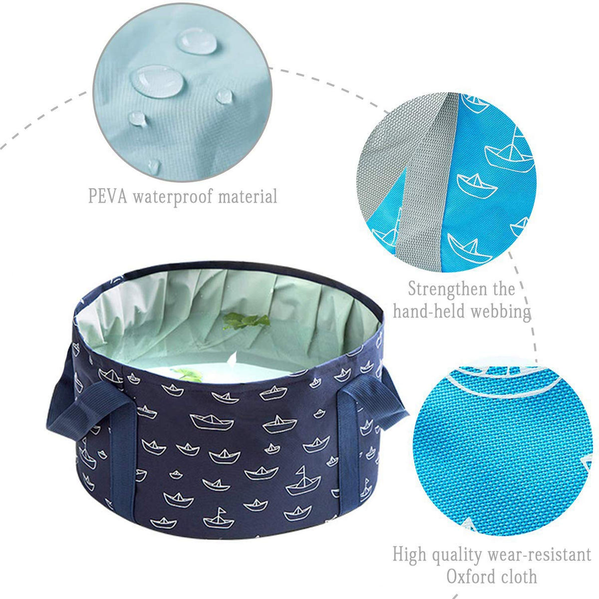 ABSOK handles and reinforced nylon strap detail showing durable carry and comfort