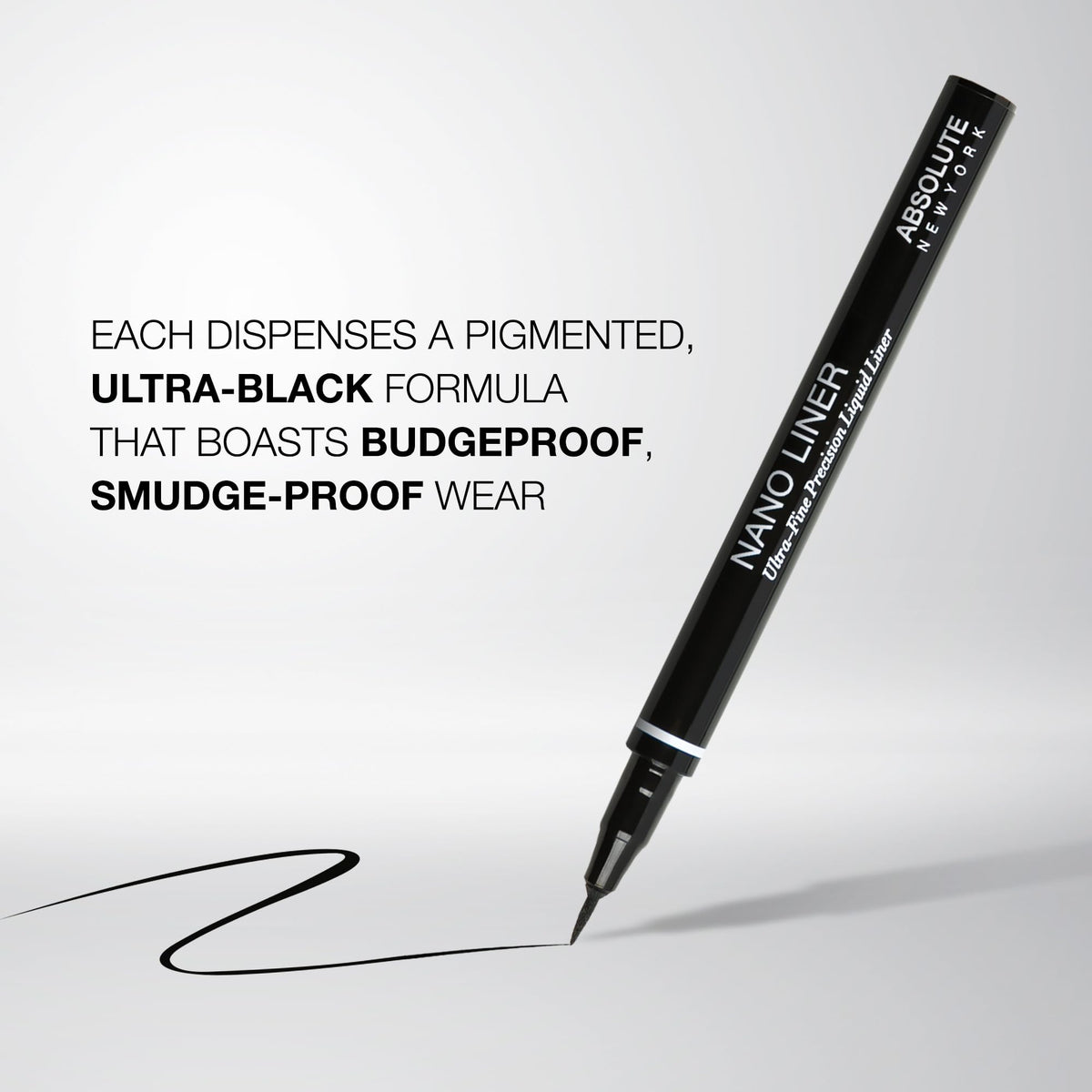 Absolute New York double-ended liner in hand showing dual functionality