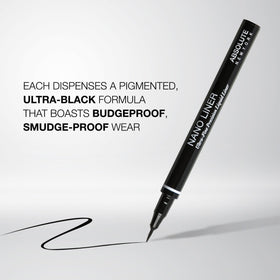 Absolute New York double-ended liner in hand showing dual functionality