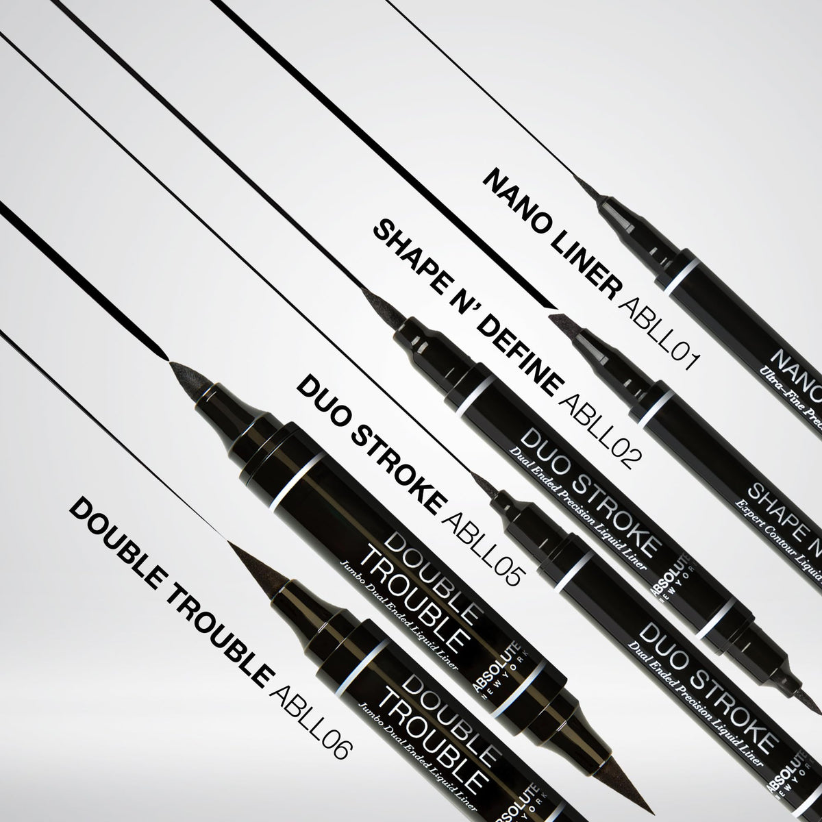 Absolute New York ultra-slim tip detail for fine hairline strokes