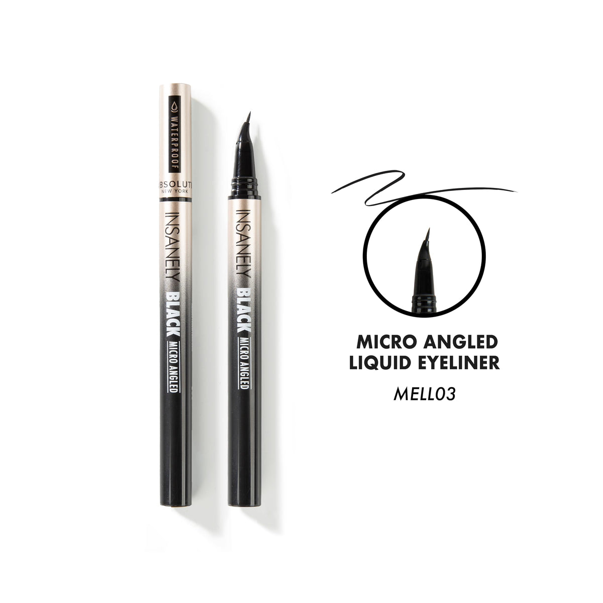 Absolute New York close-up of firm felt-tip applicator highlighting control and precision