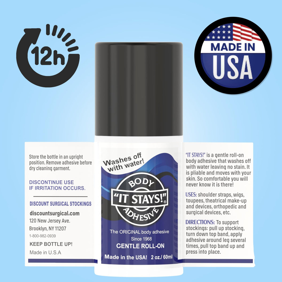 absolute support clear adhesive texture on skin, quick-dry invisible finish