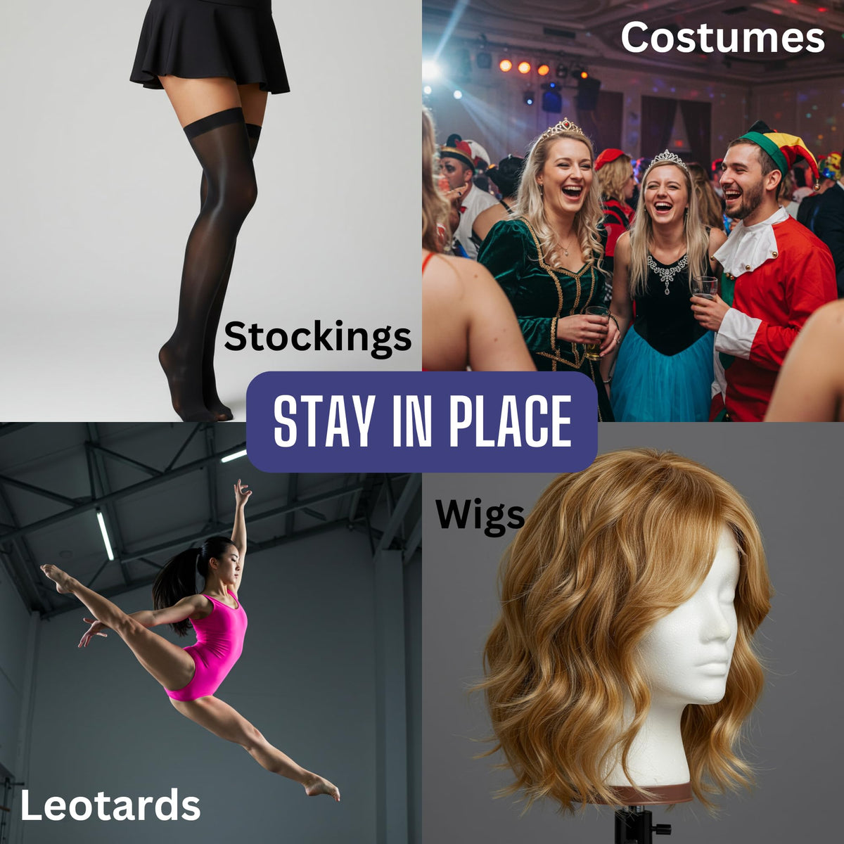 absolute support keeping knee-high stockings in place, prevents slipping