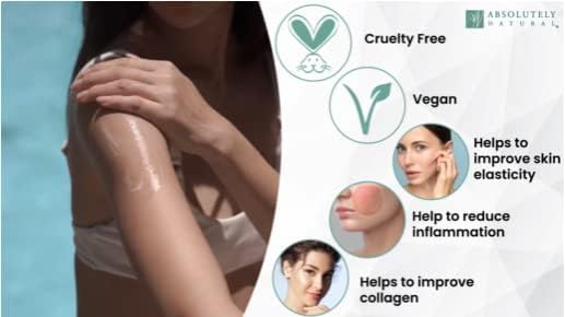 Absolutely Natural hand applying lotion to arm for instant hydration
