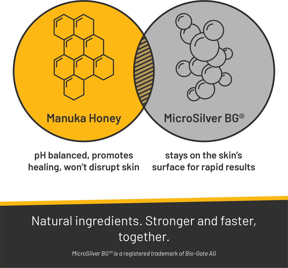 Absorbine Silver Honey back label with directions and ingredient list