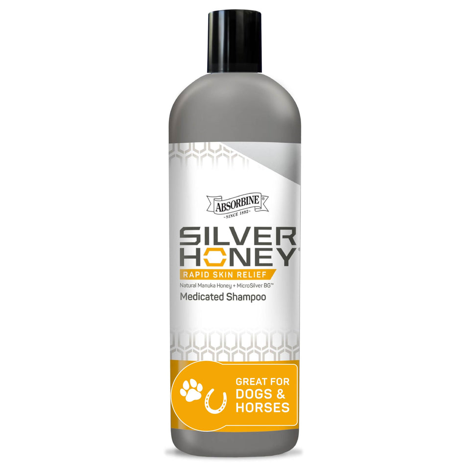 Absorbine Silver Honey front label showing medical-grade benefits