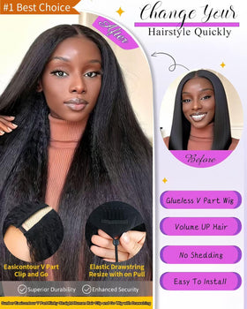 Acbhoa close texture kinky straight hair displaying blendability