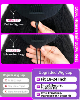 Acbhoa side profile demonstrating seamless blend with natural hair