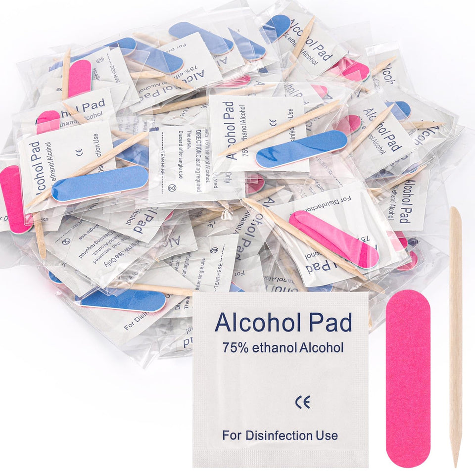 acDesign front packaging showing 48 disposable manicure sets and hygienic convenience