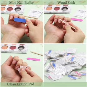 acDesign wood cuticle stick detail for precise cuticle pushing and nail edge cleanup