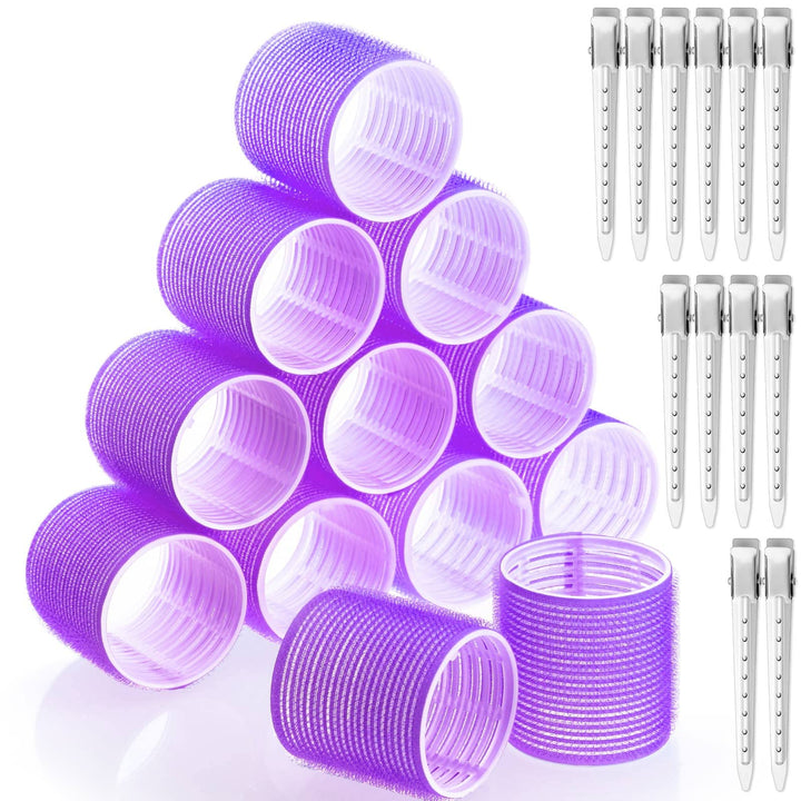 Acejoz jumbo rollers front packaging showing set and colors for convenient styling