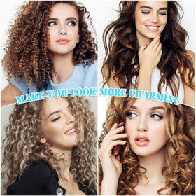 Acejoz styled long hair after using rollers showing bouncy voluminous results