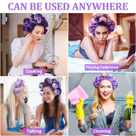 Acejoz roller applied in hair demonstrating hands-free styling advantage
