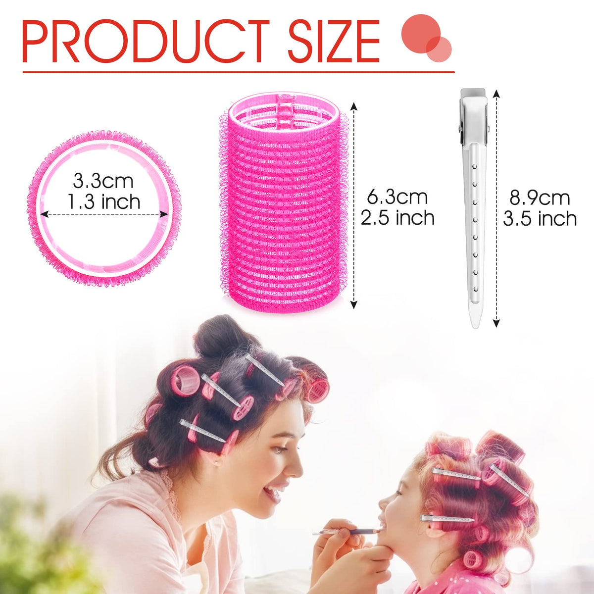 Acejoz rollers and stainless-steel clips arranged to show included accessories