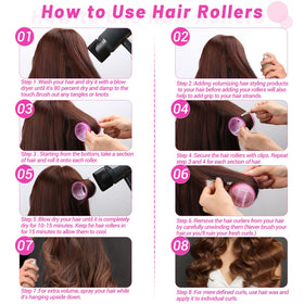 Acejoz twelve rollers paired with twelve clips arranged to show included pieces