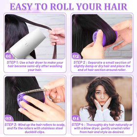 Acejoz rollers beside ruler showing 48mm size for large curls