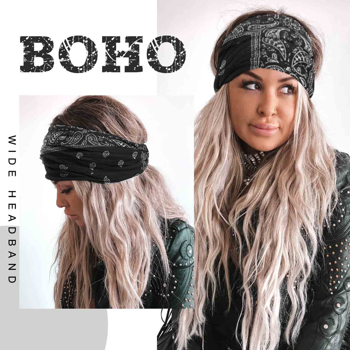 Acenail headband in beach yoga scene showing breathable fabric and style
