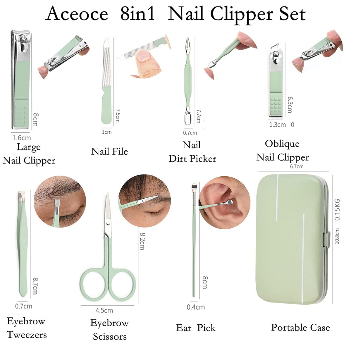 Aceoce closeup clippers cutting edge highlighting sharp durable stainless steel