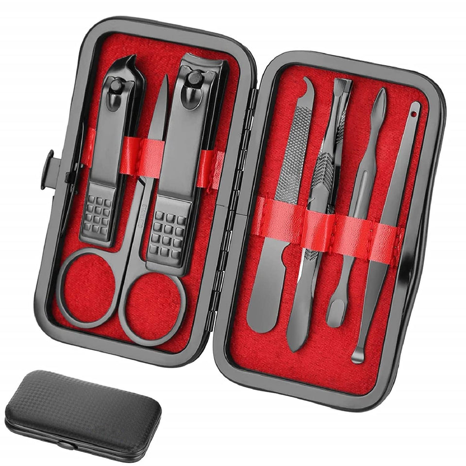 Aceoce front view leather case showing secure closure and portable design