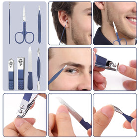 Aceoce tools laid out organized displaying comprehensive grooming set