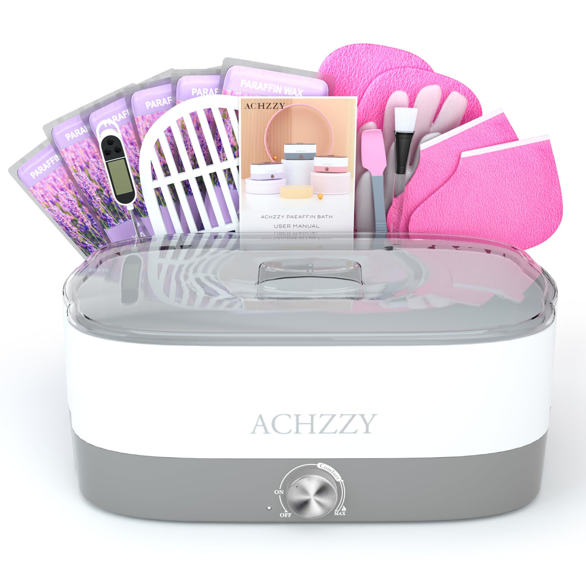 achzzy front view unit showing large 4000ml capacity and wide opening