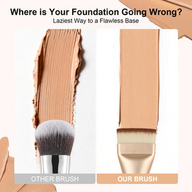ACMEBEAUTY applying foundation to back of hand to demonstrate product pickup