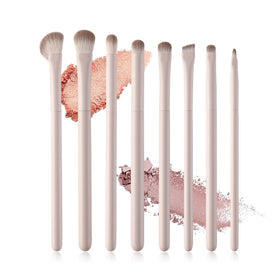 ACMEBEAUTY front packaging showing eight-piece eye brush set for travel