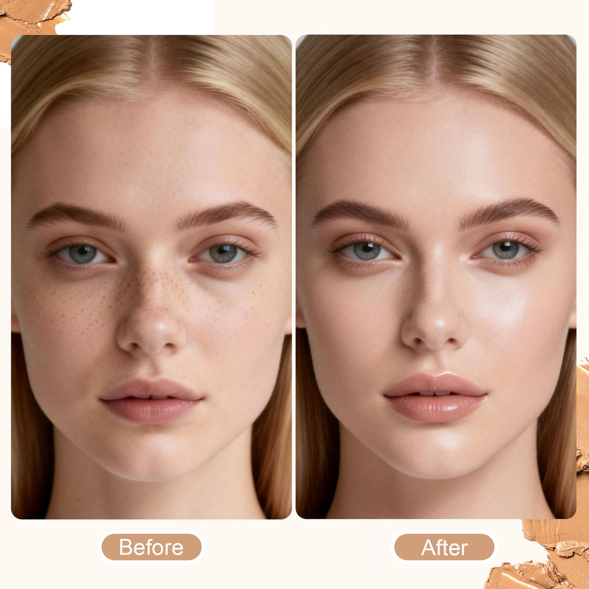 ACMEBEAUTY styled on vanity with cosmetics to show professional kit-ready design